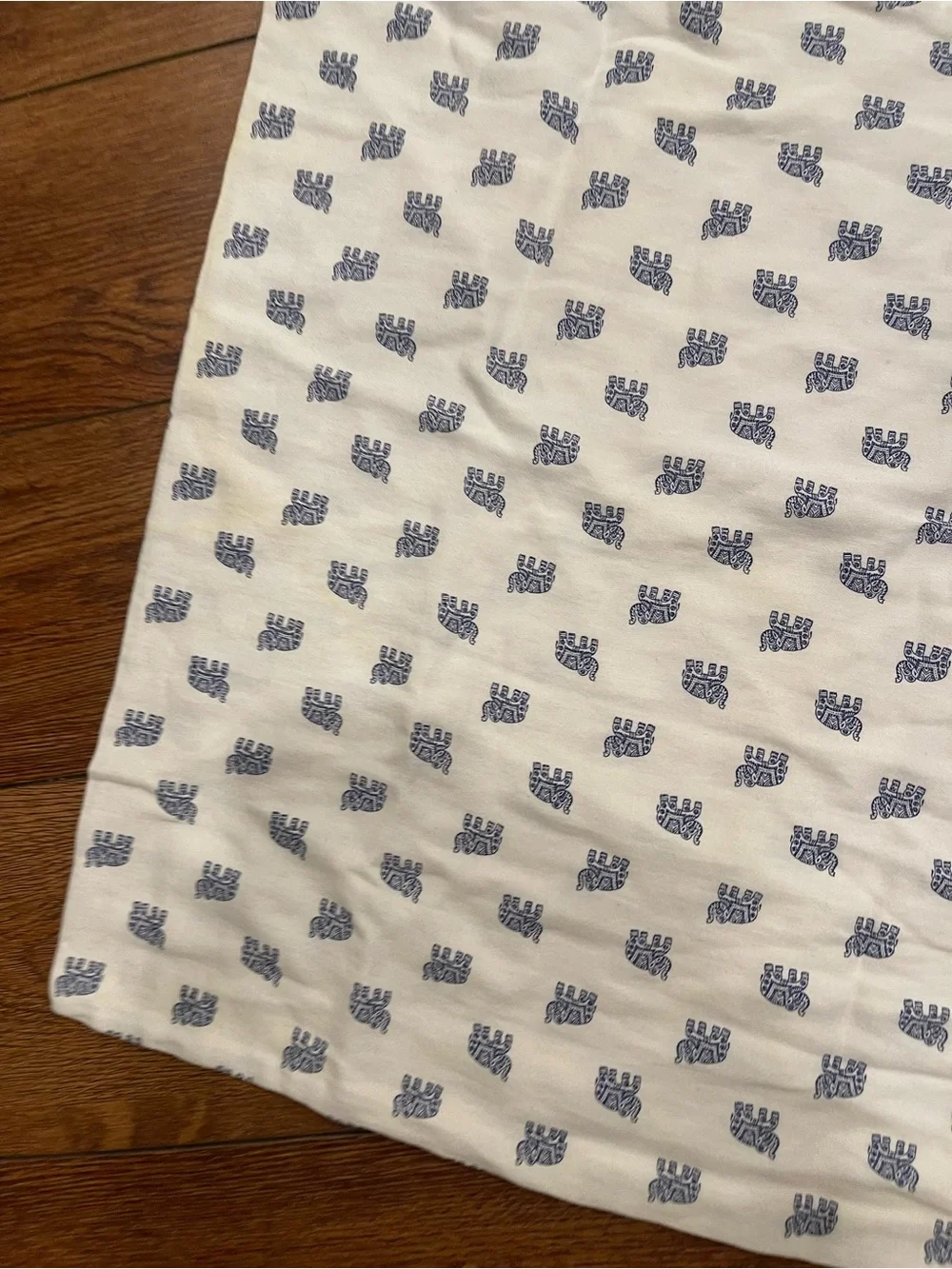 2 queen pillowcases 100% cotton elephant print on one